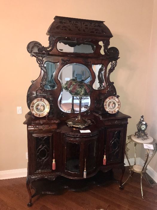 Ornate Tall Antique Cabinet
