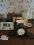 1950's raidos/clocks, victorian trunk, crock