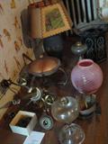 Victorian light fixtures and lamps