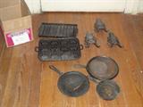 Cast iron pans and boot jacks