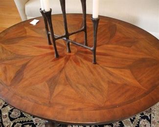 Oval inlaid coffee table, 44” x 32” x 21”h  Asking $200
