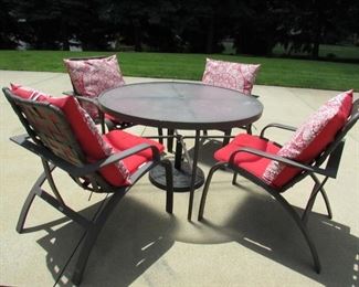 cushions included with patio set.
