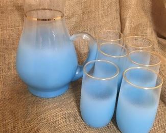 Retro Pitcher and Glasses