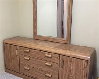 Dresser with mirror