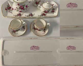 Miniature Tea Set ( Heirloom ) Fine Bone China England-10 pieces