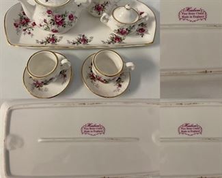 Miniature Tea Set ( Heirloom ) Fine Bone China England-10 pieces 