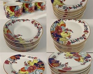 59 pieces + Cream & Sugar Prized “ Imperial Leaf” China ( Tobacco Leaf ) Great Condition.