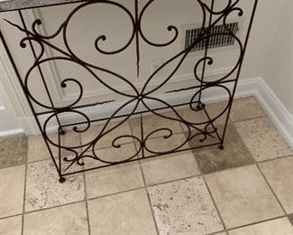 These are so cool. The bottoms are FROM A New Orleans balcony And with a granite top.  Sold as a pair.  $150