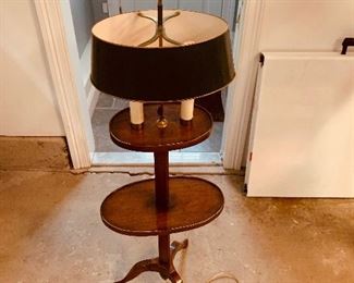 Antiques wood table lamp. Super cool.  $60