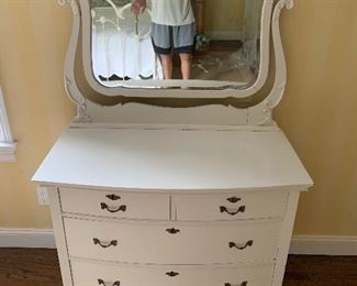 Antique dresser with mirror $300