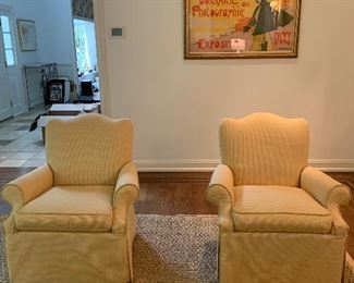 Yellow chairs.  Nice and comfy. $150 each 