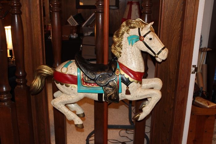 floor-standing carousel horse reproduction