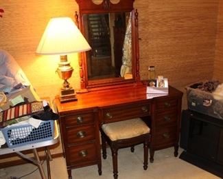 1940s era vanity with stool