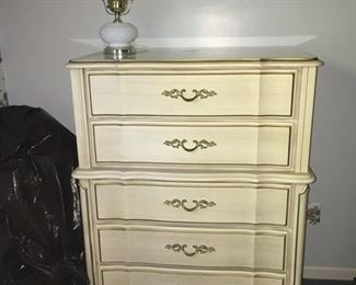 French Provincial chest of drawers 