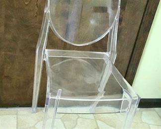 Vintage acrylic clear chair