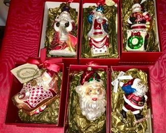 Waterford glass Christmas ornaments