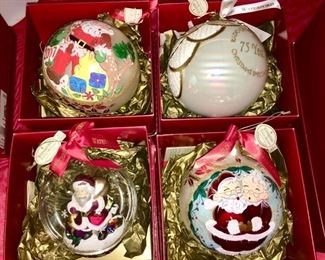 Waterford glass Christmas ornaments