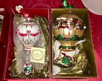 Waterford glass Christmas ornaments