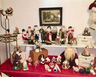 Byer's Caroler's, misc. glass, wooden Christmas ornaments