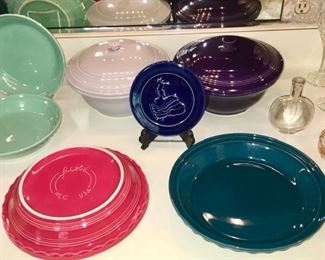 Newer Fiesta pieces, casseroles, bowls, trivet, pie plates