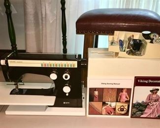 Viking Husqvarna sewing machine w/ case