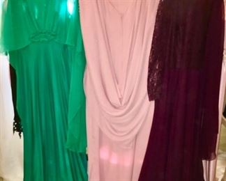 Vintage formal dresses, only kelly green dress left