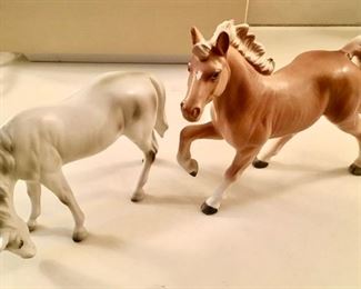 Porcelain horses, good condition, White horse SOLD