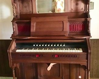 Beautiful antique pump organ