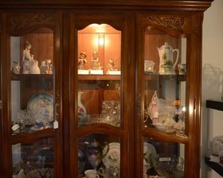 lighted china cabinet