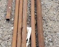 Chromoly Tubing (4 pcs. various lengths), 2 pcs. of 1 in. tubing and 1 pc. of 1 1/4 in. steel pipe