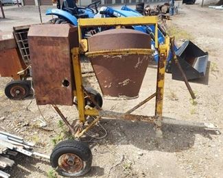 Electric cement mixer cart - will need trailered
