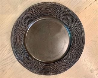 $35; Set of 6 Crate and Barrel Chargers. 13"D