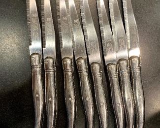 $80; Sabatier Laguiole 8 piece stainless steel knife set, 9"L