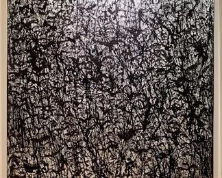 $9,100; "Gathering Birds" ; Original oil and acrylic by Regina Porten; 60"H x 48"W