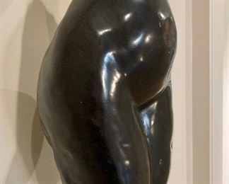 Detail; "Torso" Shona sculpture and stand