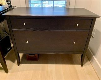 $175; Baronet lateral file cabinet; Espresso finish; Good condition; 30"H x 20.25"D x 40"W