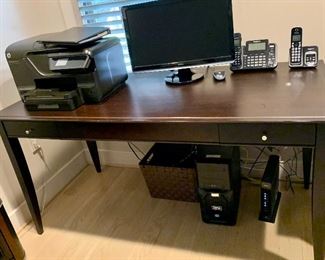 $250; Baronet Desk. Made in Canada. 30"H x 28"D x 60"W