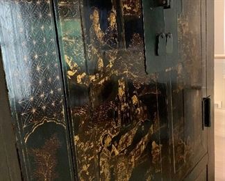 Detail; Lacquered wardrobe