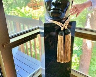 Detail: "All Men" Bronze sculpture by Regina Porten. Numbered and signed. 1 in a series of 2.