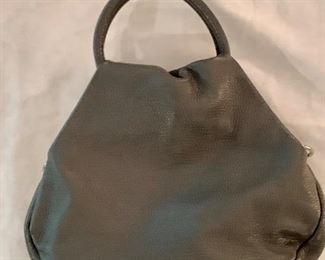 $50 Vera Pelle gray handbag 13"W