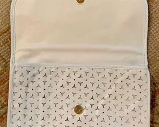 Detail: Carlos Falchi clutch open