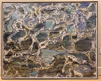 $9,250; "Capri"; Original Art by Regina Porten; 61.25"W x 49.25"H