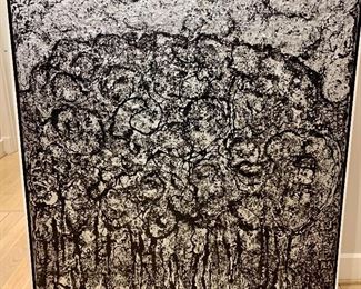 $9,300; "Black Forest"; Original art by Regina Porten and one of the artist's favorite; 50"H x 50"W