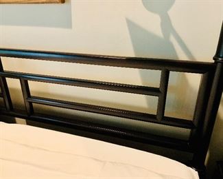 Detail; Headboard of King 4 poster bed