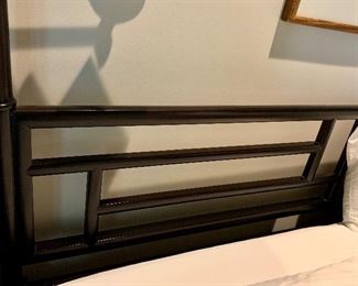 Detail; Headboard of King 4 poster bed