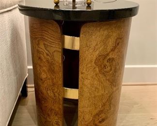 Detail; Round mid century occasional table