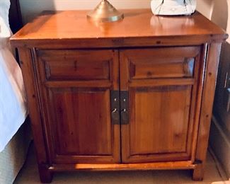 Asian inspired side table. 2 of 2 available. 30.5W x 19D x 28H