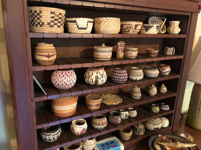 Native American woven baskets