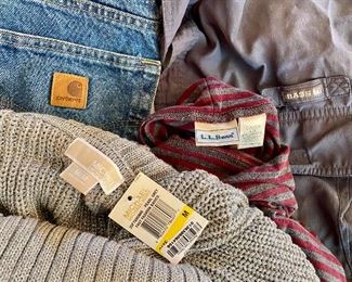 Michael Kors, Carhartt, LL Bean, Bass clothing