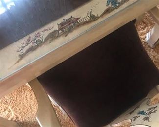 Oriental Table with 6 chairs
